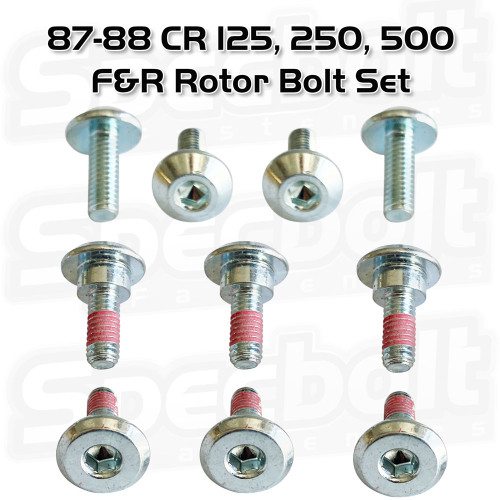 Honda 87-88 TRX250X F&R Rotor Bolt Set