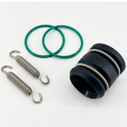 Expansion Chamber Seal kit for 2-Stroke 200 250 300 cc Euro Dirtbikes KTM SX, GasGas EC EX MC, & Husqvarna TC TE TX Motorcycles. Kit replaces old factory parts with fresh springs, o-ring seals, and pipe to silencer coupler. 50205057000 Expansion Chamber Seal kit for 2-Stroke 200 250 300 cc Euro Dirtbikes KTM SX, GasGas EC EX MC, & Husqvarna TC TE TX Motorcycles. Kit replaces old factory parts with fresh springs, o-ring seals, and pipe to silencer coupler. 50205057000