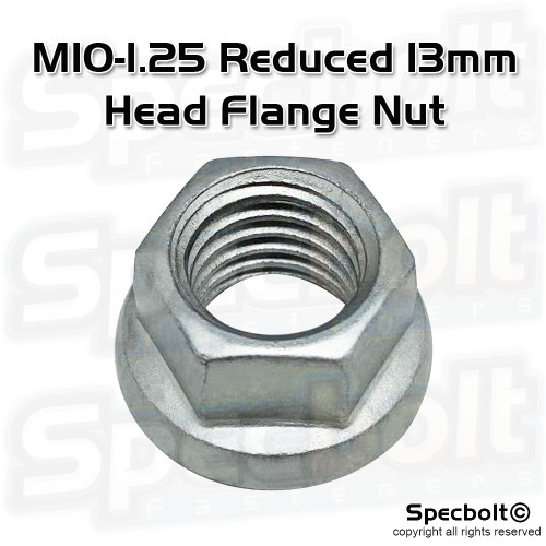 58414030000 and 77336088210 Specbolt 13mm Reduced Head M10 Flange Nut OEM Match Dacromet KTM & Husqvarna 58414030000 and 77336088210 Specbolt 13mm Reduced Head M10 Flange Nut OEM Match Dacromet KTM & Husqvarna