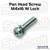 Pan Head Screw M4x16 Lock Washer