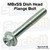 M8 1.25 55 10 zinc plated hardened heat treated steel dished head OEM factory fit finish