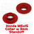 Specbolt Red Honda M6x15 with 3mm standoff Collar Bushing 90504-KBP-900