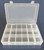 18 compartment bolt storage box durable translucent polypropylene plastic