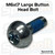 Specbolt M6x17 Large Button Head bolt for brake rotor and master cylinder mounting. Matches Honda OEM 90105-KN5-000, 90105-KA3-730, 90106-MT3-003, 90106-MFL-D20, 90106-MBB-000, and 90109-KS6-700. Replaces Honda 84-88 CR125 CR250 CR500 front rotor bolts and many XR XL 250, 350, 500, 600, NX250, CBR900RR, GL1500, VFR750, and VT750.