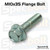 Specbolt M10-1.25x35 Flange Bolt 10.9 Grade Zinc Plated M10x35 10x35. 