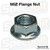 Specbolt Flange Nut M12 matching Yamaha OEM 90179-12588-00