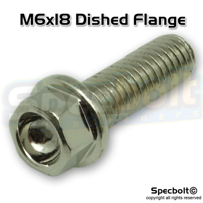 Dished Head Flange Bolt M6x18 (Nickel Würks)