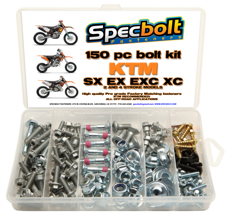 Specbolt KTM Factory Fit Bolt Kit – SX EXC 65 85 125 250 300 350 450