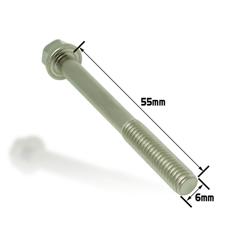 Dished Head Flange Bolt M6x55 (Nickel Würks)