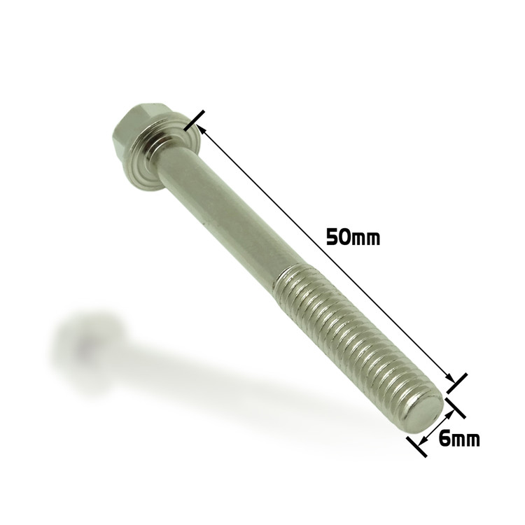 Dished Head Flange Bolt M6x50 (Nickel Würks)