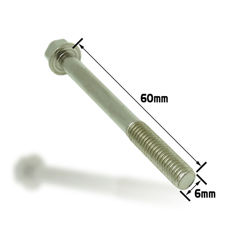 Dished Head Flange Bolt M6x60 (Nickel Würks)