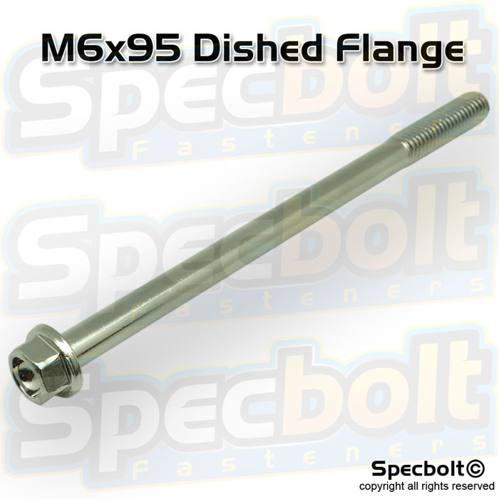 Dished Head Flange Bolt M6x95 (Nickel Würks)