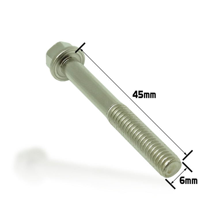 Dished Head Flange Bolt M6x45 (Nickel Würks)