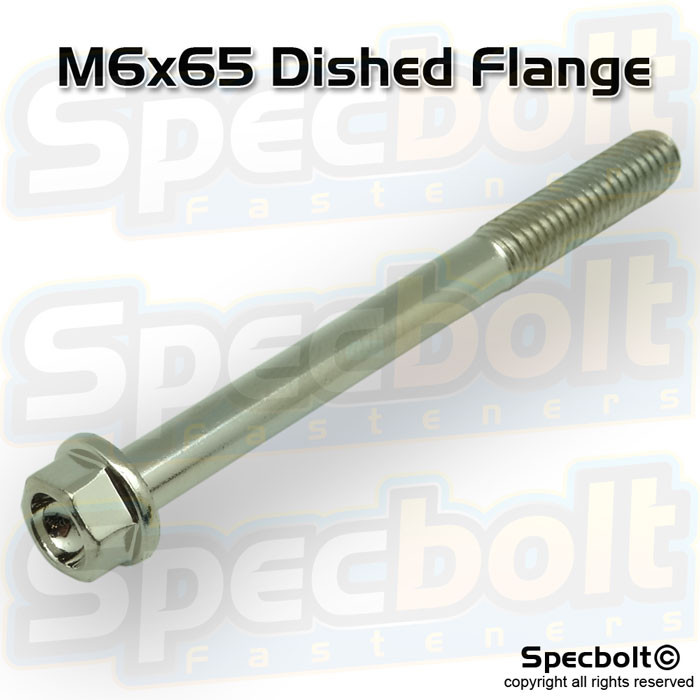 channels thunderbolt 6.5フィシュ Dished Head Flange Bolt M6x65 (Nickel Würks)