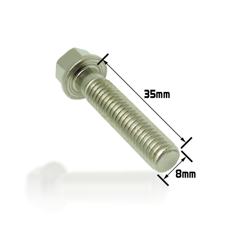 Dished Head Flange Bolt M8x35 (Nickel Würks)