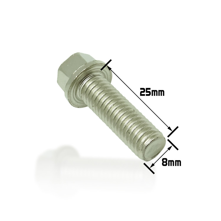 Dished Head Flange Bolt M8x25 (Nickel Würks)