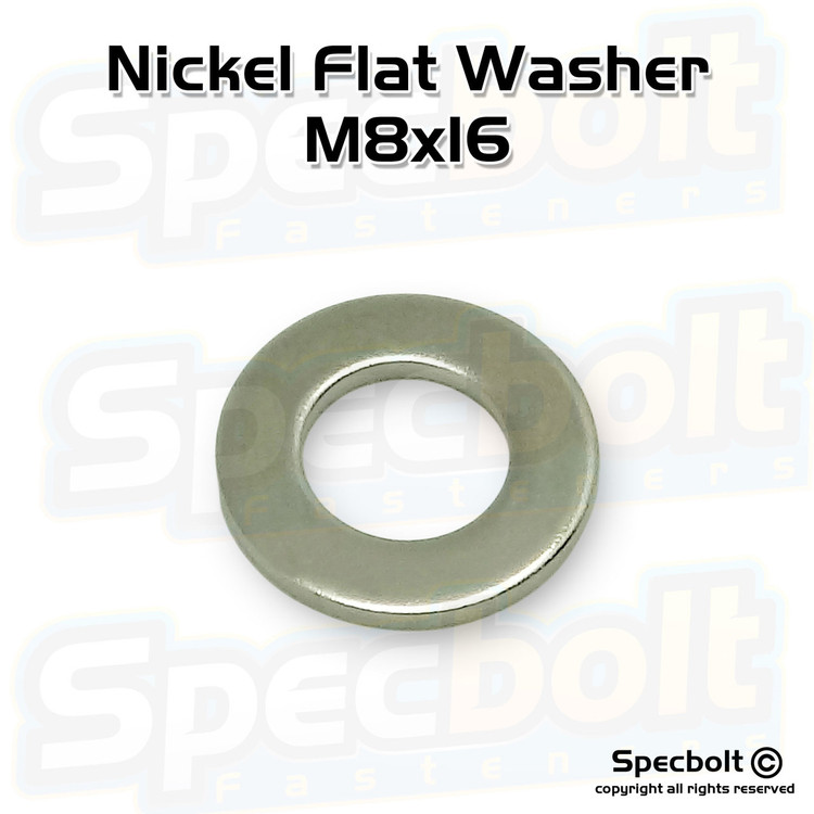 Specbolt Flat Washer M8x16 (Nickel Wurks)