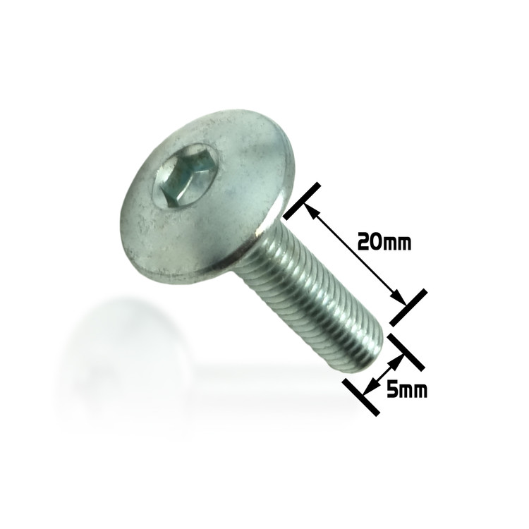 M5 x 0.8 x 20 zinc Allen key fairing Fastener