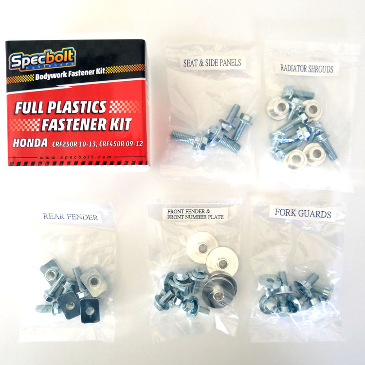 CRF250R Specbolt Full Plastics Fastener Kit Fits: Honda 2009-2012 2010-2013 /& CRF450R #0913