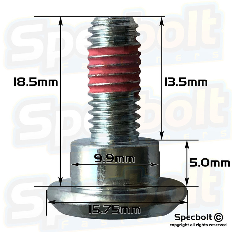 Honda 87-88 CR 125/250/500 Rear Rotor Bolt Set