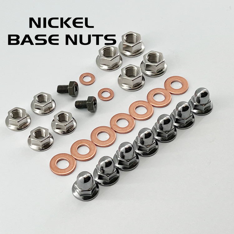 NICKEL TWO STROKE MOTORCYCLE ENGINE CYLINDER HEAD ACORN CAP