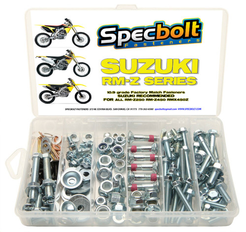 Suzuki RMZ250 & RMZ450 120pc Bolt Kit