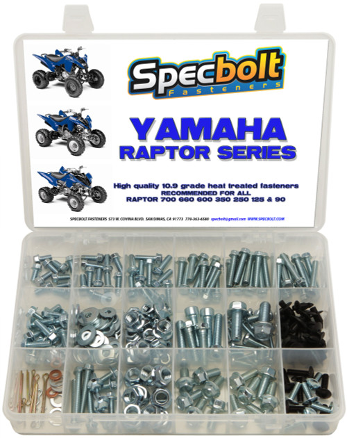 Yamaha Raptor 4 Stroke Sport ATV 250pc Bolt Kit