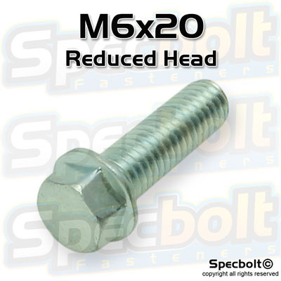 M6x20 Flange Bolt w/8mm Reduced Head