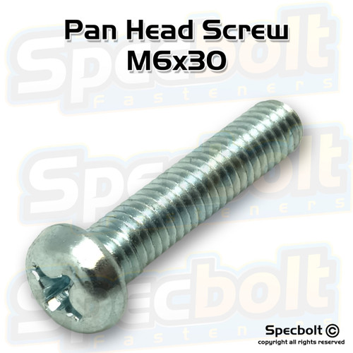 Pan Head Screw M6x30