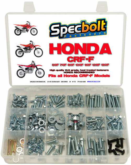 Honda CRF-F 250pc Bolt Kit (Zinc)