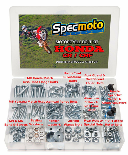 CR CRF HONDA Bolt Kit 80 85 125 250 450 500 CRF250 CRF450 CR85