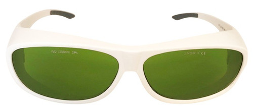 LG-011FWM IPL Safety Glasses White - Front