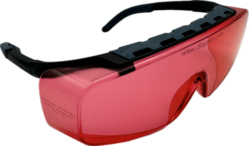 LG-1430 | 532 OD3+ Laser Safety Glasses Universal Fit | Semi Frameless