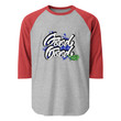 Unisex 3/4 Sleeve Raglan Shirt Good Good Ganja