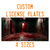 Bloody Room Horror Novelty License Plate