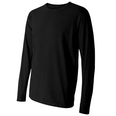 Fraternity & Sorority Comfort Colors Black Long Sleeve T-Shirt