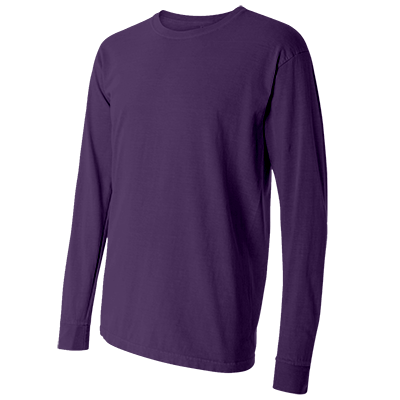 Fraternity & Sorority Comfort Colors Grape Long Sleeve T-Shirt