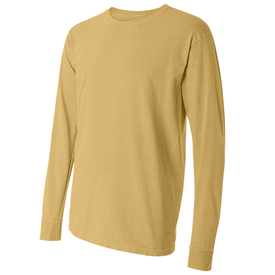 Fraternity & Sorority Comfort Colors Maize Long Sleeve T-Shirt