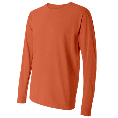Fraternity & Sorority Comfort Colors Mango Long Sleeve T-Shirt