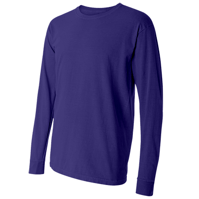 Fraternity & Sorority Comfort Colors Neon Blue Long Sleeve T-Shirt