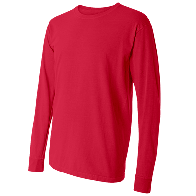 Fraternity & Sorority Comfort Colors Paprika Long Sleeve T-Shirt