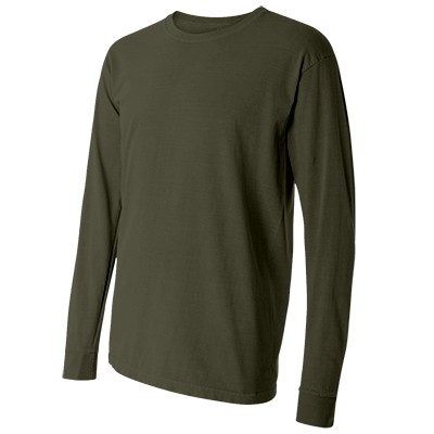 Fraternity & Sorority Comfort Colors Sage Long Sleeve T-Shirt