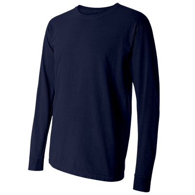 Fraternity & Sorority Comfort Colors True Navy Long Sleeve T-Shirt