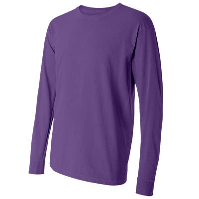 Fraternity & Sorority Comfort Colors Violet Long Sleeve T-Shirt