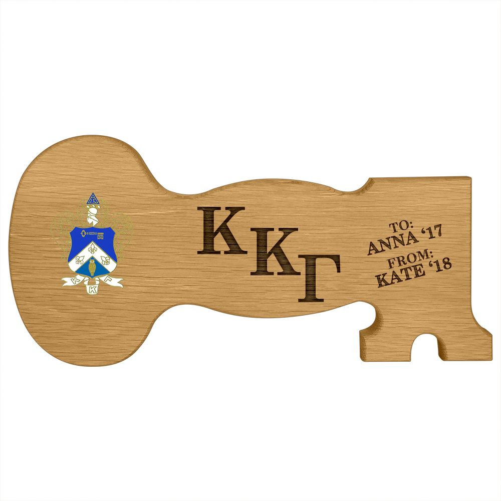 Kappa Kappa Gamma Key Paddle Plaque