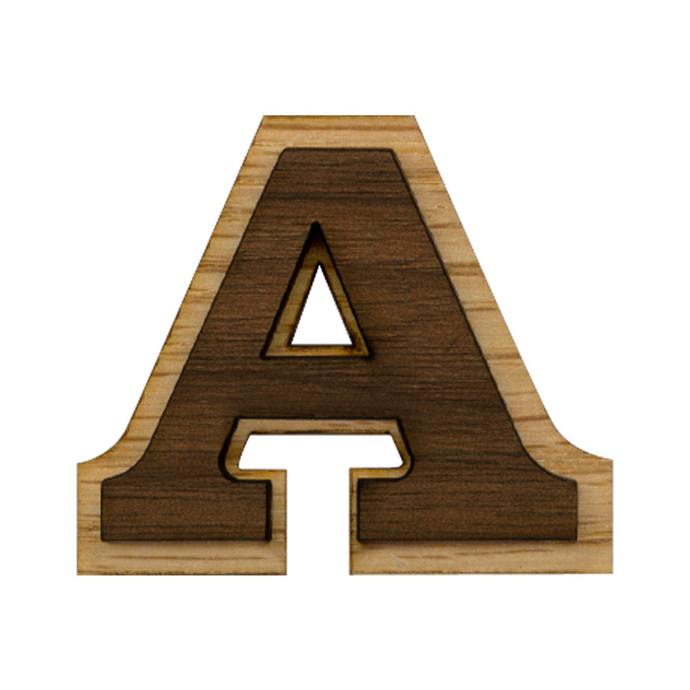 Wood Letters -1 Inch Double Layer Letters or Numbers