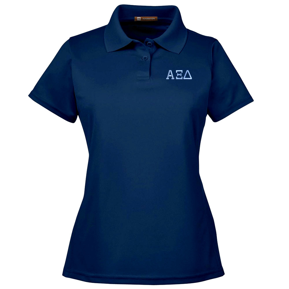 Sorority Embroidered Poly Performance Knit Sport Shirt
