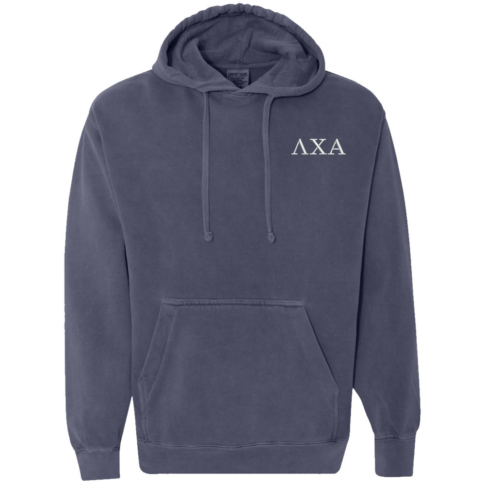 Fraternity Sorority Embroidered Hoodie by Comfort Colors