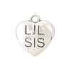 Big Sis or Lil Sis Small Heart Charm