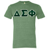 Fraternity & Sorority Lettered Alternative Tri Blend Tee
